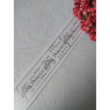 Лента репсовая с рисунком 25мм, цена за 1 м